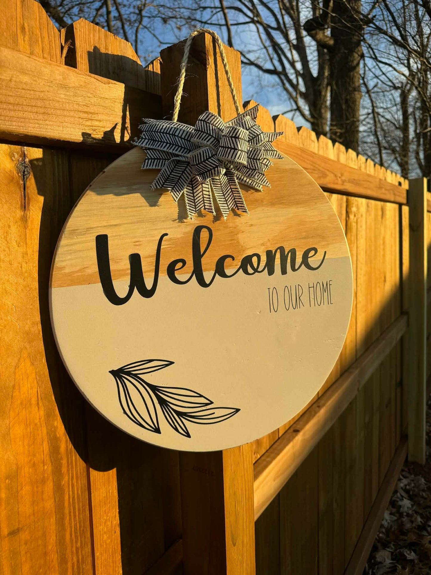 Welcome to Our Home Door Hanger